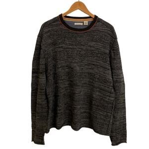 Carbon 2 Cobalt Heathered Gray and Black Sweater